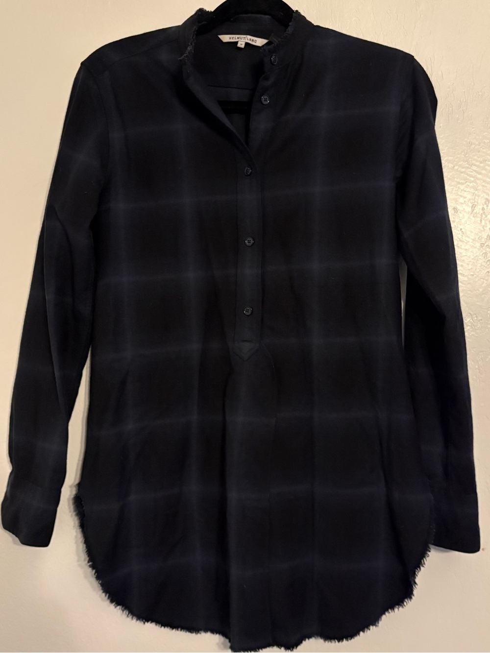 Helmut Lang Black Lightweight button down